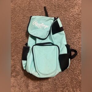 Vintage Rawlings baseball “triple Mint Green” backpack 00s